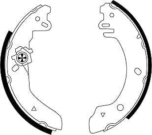 Mintex Brake Shoes Set Brake Shoes Full Set Of 4 Rear MFR274 - image 4