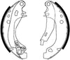 Mintex Brake Shoes Full Set Of 4 Rear With Handbrake Lever MFR278 thumbnail
