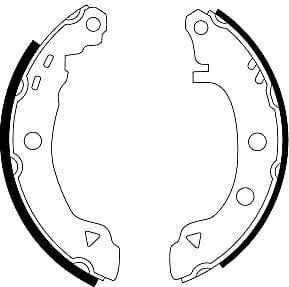 Mintex Brake Shoes Set Brake Shoes Full Set Of 4 Rear MFR279 - image 4