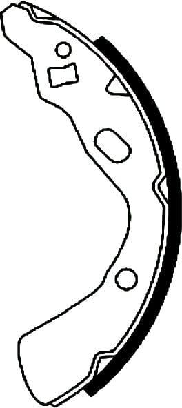 Mintex Brake Shoes Set Brake Shoes Full Set Of 4 Rear MFR287 - image 4