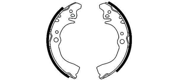 Mintex Brake Shoes Set Brake Shoes Full Set Of 4 Rear MFR295 - image 3