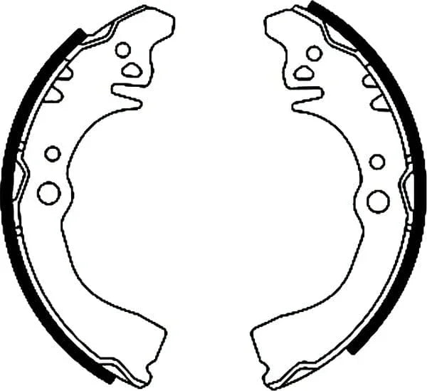 Mintex Brake Shoes Set Brake Shoes Full Set Of 4 Rear MFR295 - image 4