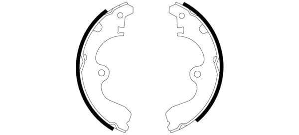 Mintex Brake Shoes Set Brake Shoes Full Set Of 4 Rear MFR307 - image 3