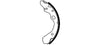 Mintex Brake Shoes Set Brake Shoes Full Set Of 4 Rear MFR338 thumbnail