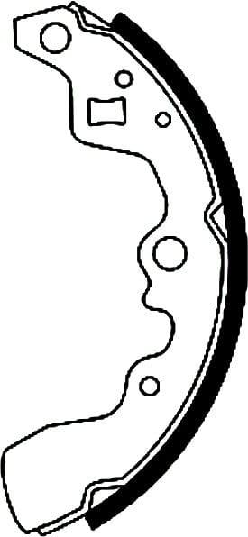Mintex Brake Shoes Set Brake Shoes Full Set Of 4 Rear MFR342 - image 4