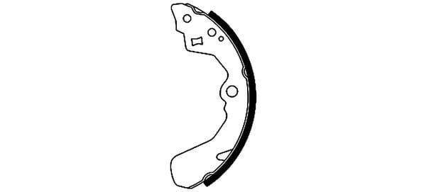 Mintex Brake Shoes Set Brake Shoes Full Set Of 4 Rear MFR344 - image 3