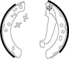 Mintex Brake Shoes Full Set Of 4 Rear With Handbrake Lever MFR370 thumbnail