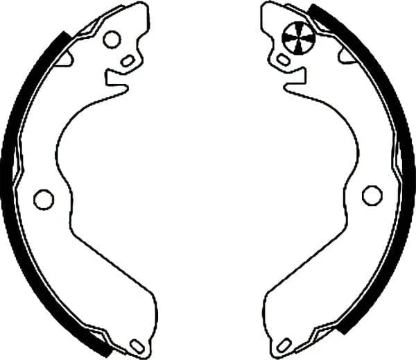 Mintex Brake Shoes Set Brake Shoes Full Set Of 4 Rear MFR375 - image 4