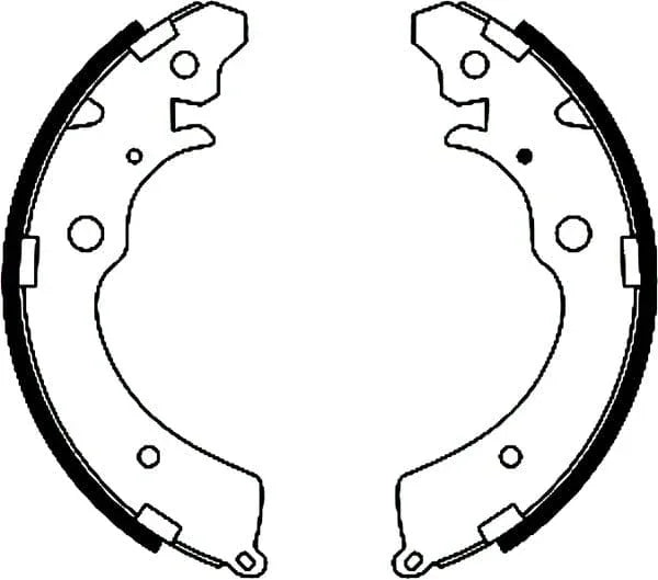 Mintex Brake Shoes Set Brake Shoes Full Set Of 4 Rear MFR376 - image 4