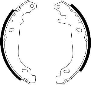 Mintex Brake Shoes Set Brake Shoes Full Set Of 4 Rear MFR377 - image 4