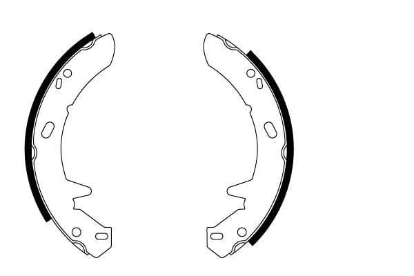 Mintex Parking Brake Shoes Set Of 4 Rear MFR390 - image 3