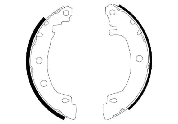 Mintex Brake Shoes Set Brake Shoes Full Set Of 4 Rear MFR410 - image 3