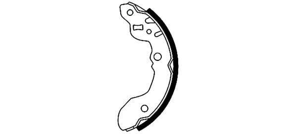 Mintex Brake Shoes Set Brake Shoes Full Set Of 4 Rear MFR414 - image 3