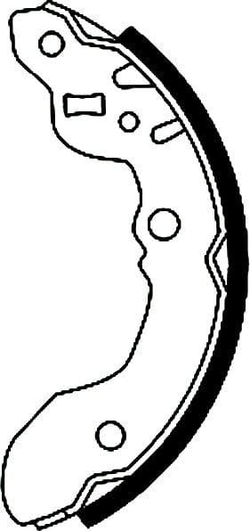 Mintex Brake Shoes Set Brake Shoes Full Set Of 4 Rear MFR414 - image 4