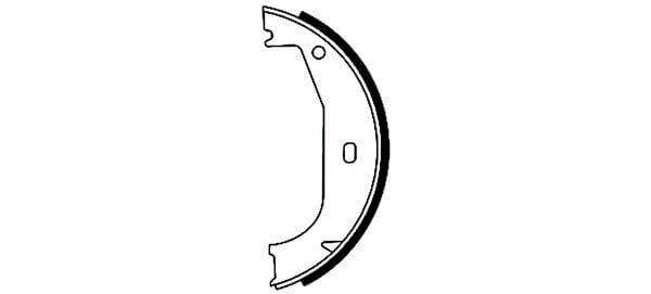 Mintex Parking Brake Shoes Set Of 4 Rear MFR428 - image 3