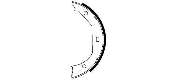 Mintex Parking Brake Shoes Set Of 4 Rear MFR432 - image 3