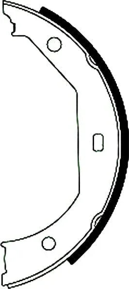 Mintex Parking Brake Shoes Set Of 4 Rear MFR432 - image 4