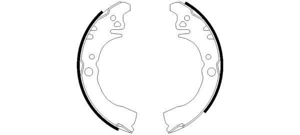 Mintex Brake Shoes Set Brake Shoes Full Set Of 4 Rear MFR444 - image 3