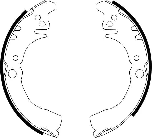 Mintex Brake Shoes Set Brake Shoes Full Set Of 4 Rear MFR444 - image 4