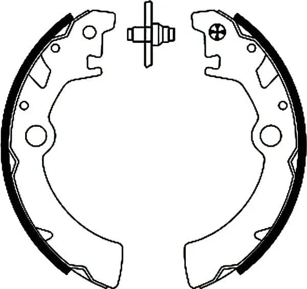 Mintex Brake Shoes Set Brake Shoes Full Set Of 4 Rear MFR445 - image 4
