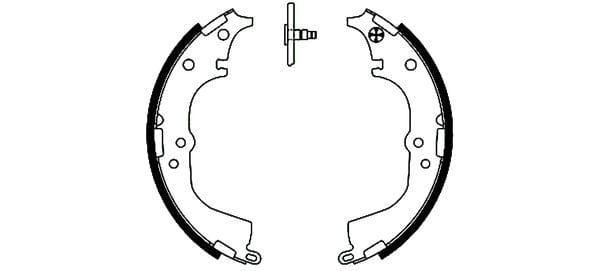 Mintex Brake Shoes Set Brake Shoes Full Set Of 4 Rear MFR454 - image 3