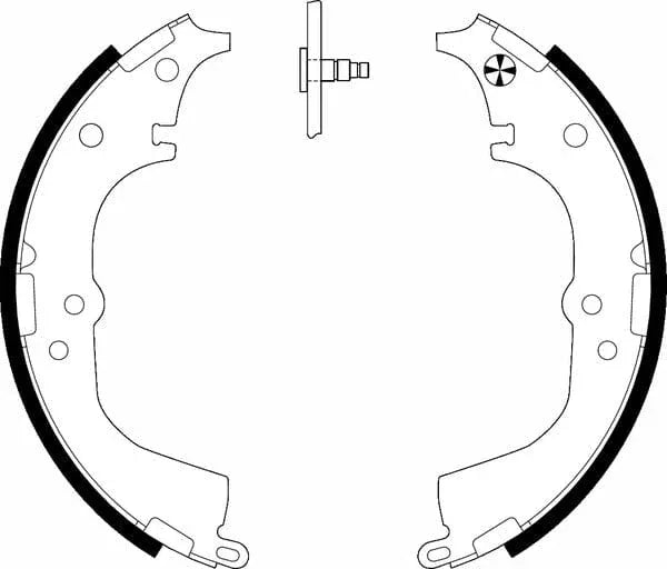 Mintex Brake Shoes Set Brake Shoes Full Set Of 4 Rear MFR454 - image 4