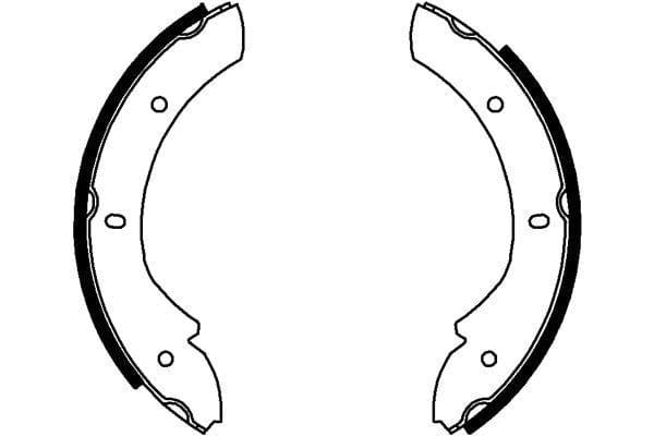 Mintex Parking Brake Shoes Set Of 4 Rear MFR456 - image 3