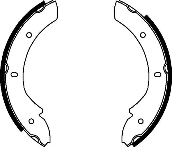 Mintex Parking Brake Shoes Set Of 4 Rear MFR456 - image 4