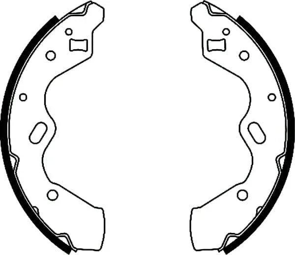 Mintex Brake Shoes Set Brake Shoes Full Set Of 4 Rear MFR461 - image 4