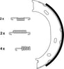 Mintex Parking Brake Shoes Set Of 4 Rear MFR488 thumbnail