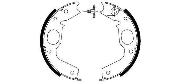 Mintex Parking Brake Shoes Set Of 4 Rear MFR489 - OEM Quality Replacement - image 3