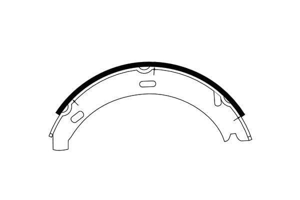 Mintex Parking Brake Shoes Set Of 4 Rear MFR509 - image 3