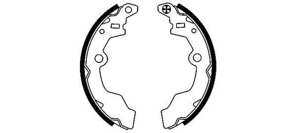 Mintex Brake Shoes Set Brake Shoes Full Set Of 4 Rear MFR511 - image 3