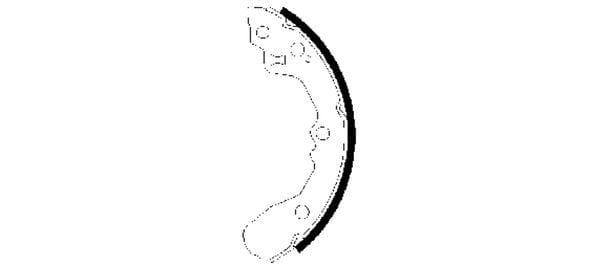 Mintex Brake Shoes Set Brake Shoes Full Set Of 4 Rear MFR517 - image 3
