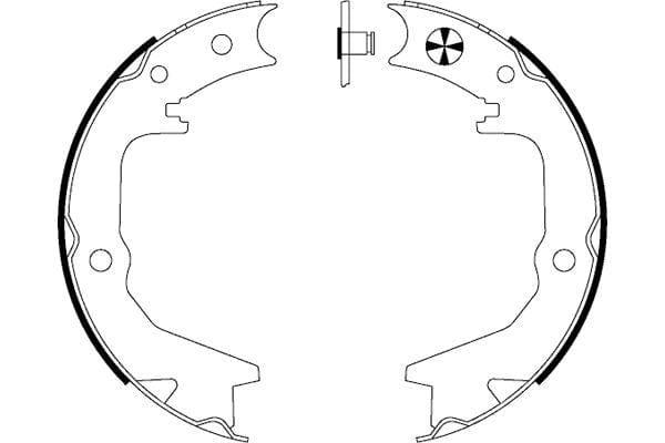 Mintex Parking Brake Shoes Set Of 4 Rear MFR518 - image 3