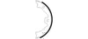 Mintex Parking Brake Shoes Set Of 4 Rear MFR522 thumbnail