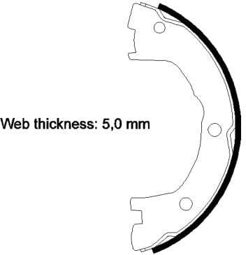 Mintex Parking Brake Shoes Set Of 4 Rear MFR526 - image 4