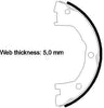 Mintex Parking Brake Shoes Set Of 4 Rear MFR526 thumbnail
