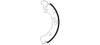 Mintex Brake Shoes Set Brake Shoes Full Set Of 4 Rear MFR540 thumbnail