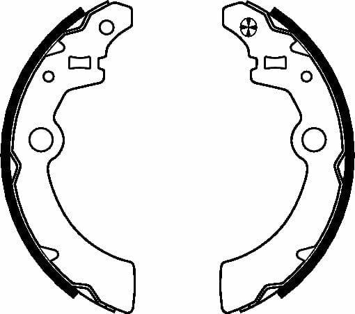 Mintex Brake Shoes Set Brake Shoes Full Set Of 4 Rear MFR542 - image 4