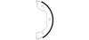 Mintex Parking Brake Shoes Set Of 4 Rear MFR544 thumbnail