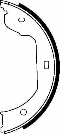 Mintex Parking Brake Shoes Set Of 4 Rear MFR544 - image 4