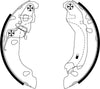 Mintex Brake Shoes Full Set Of 4 Rear With Handbrake Lever MFR545 thumbnail
