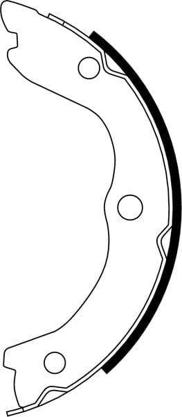 Mintex Parking Brake Shoes Set Of 4 Rear MFR558 - image 3