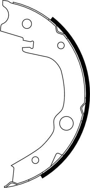 Mintex Parking Brake Shoes Set Of 4 Rear MFR560 - image 3