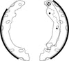 Mintex Brake Shoes Full Set Of 4 Rear With Handbrake Lever MFR563 thumbnail