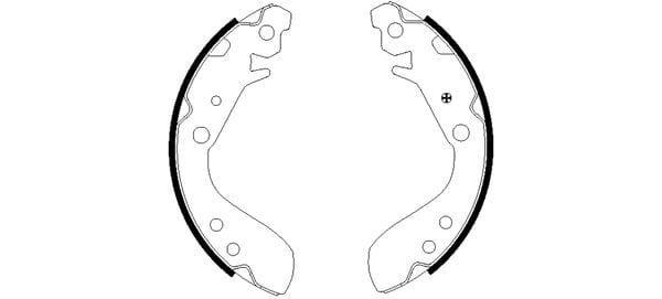 Mintex Brake Shoes Set Brake Shoes Full Set Of 4 Rear MFR566 - image 3