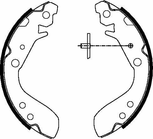 Mintex Brake Shoes Set Brake Shoes Full Set Of 4 Rear MFR566 - image 4
