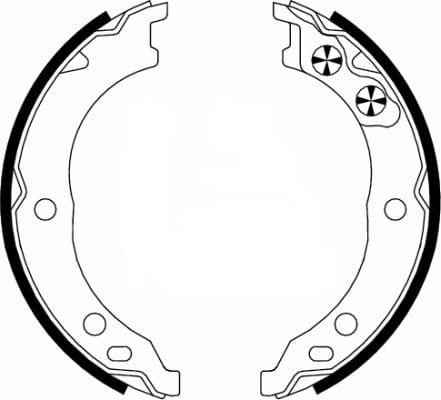 Mintex Parking Brake Shoes Set Of 4 Rear MFR573 - image 3