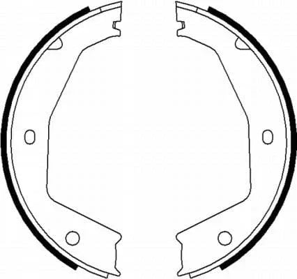 Mintex Parking Brake Shoes Set Of 4 Rear MFR586 - image 3